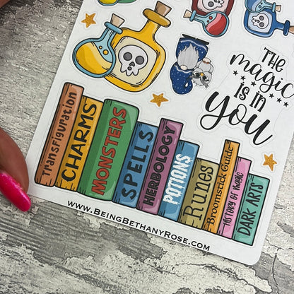 Wizard Quotes and potions Stickers Journal planner stickers (DPD3013)