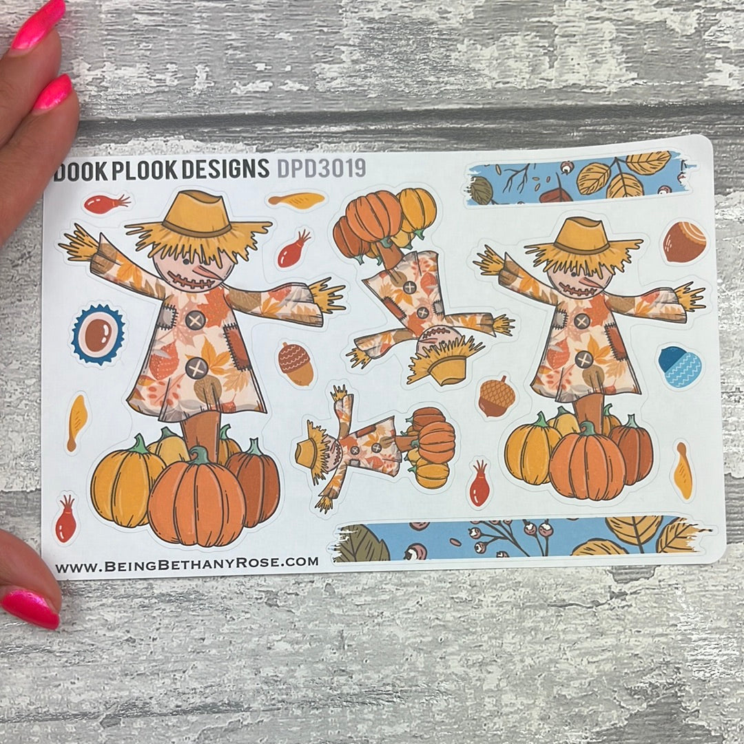 Autumn Leaves Emma Scarecrow  Stickers (DPD3019)