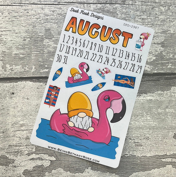 August Journal planner stickers (DPD2987)