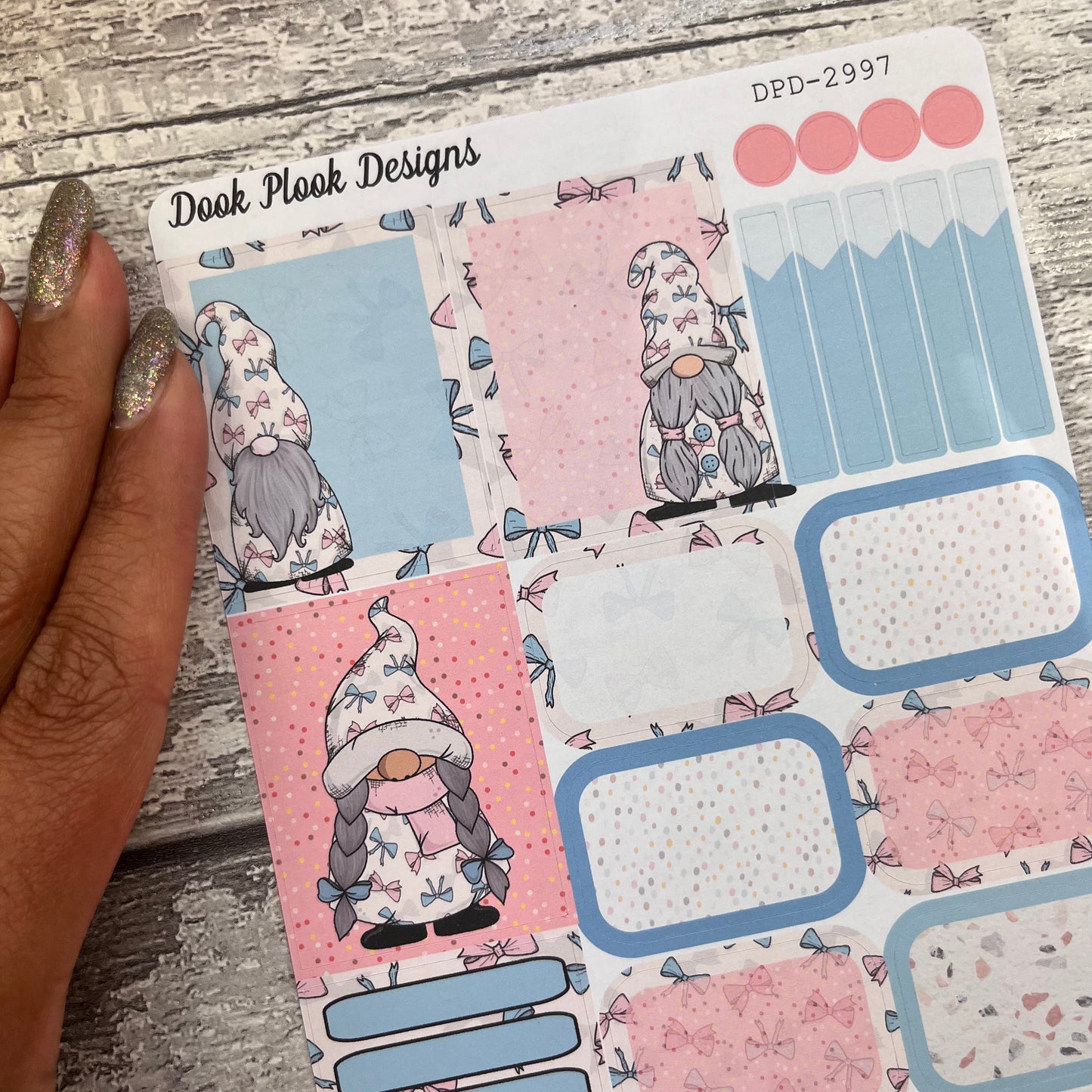 Eloise Bow Gonk Functional boxes stickers  (DPD2997)