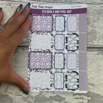 Boo-tiful - boxes Journalling planner stickers (DPD3020)