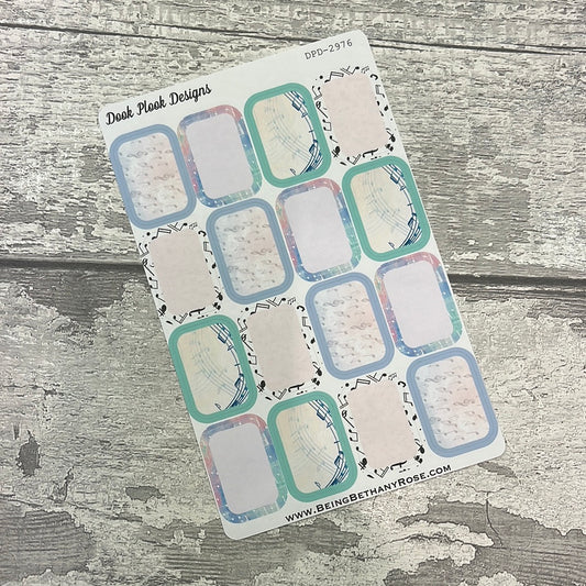 Melody Music half box planner stickers (DPD2976)