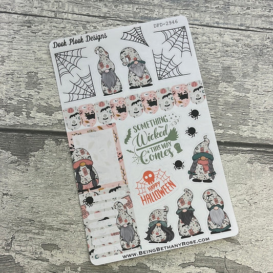 Pastel Halloween - character / Quotes Journal planner stickers (DPD2946)