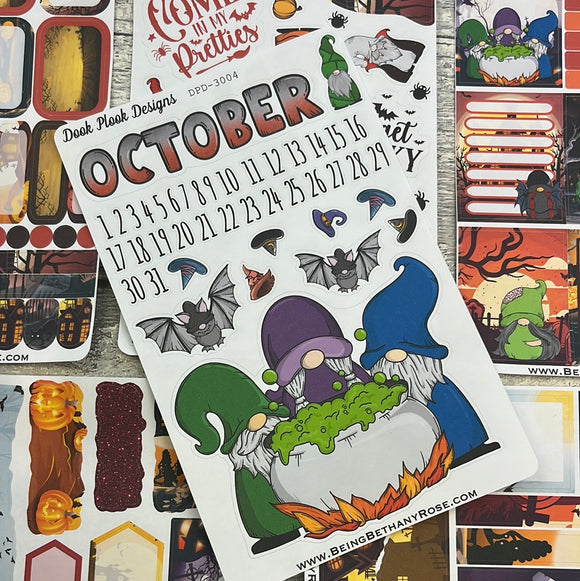 October Journal planner stickers (DPD3004)