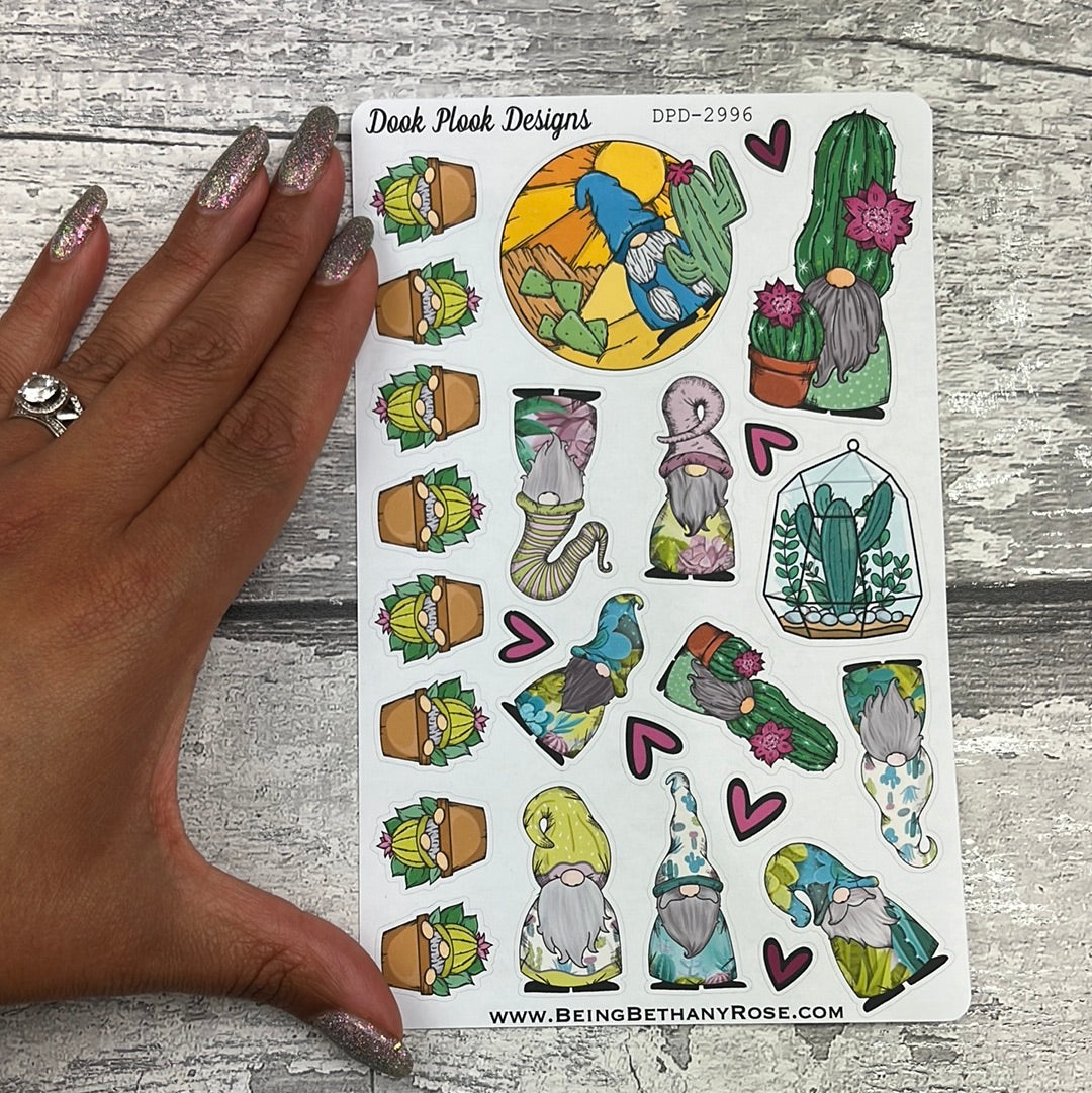Callie Cactus character Journal planner stickers (DPD2996)