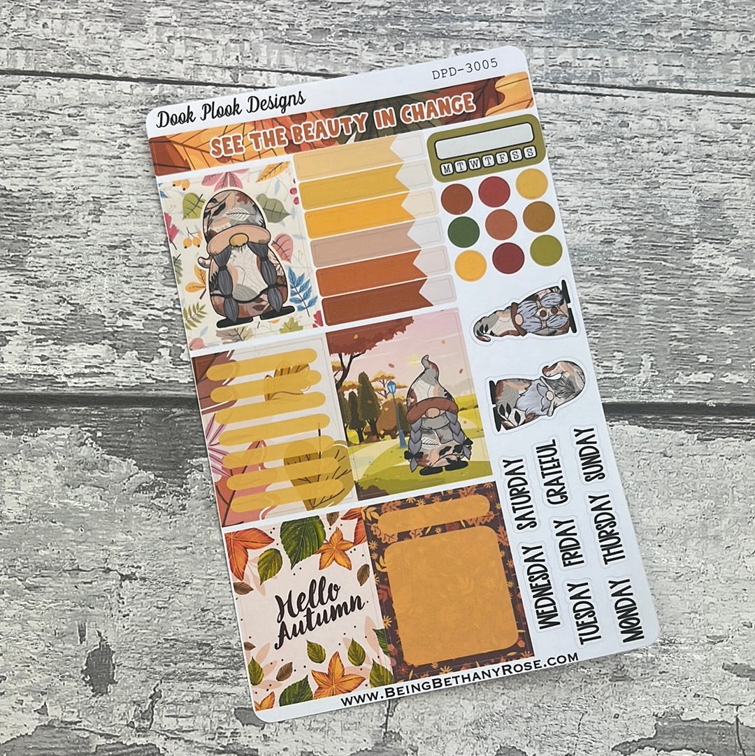 Orla Autumn Gonk Boxes / Days journalling stickers  (DPD3005)