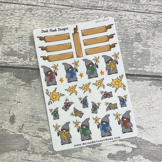 Wizard character Stickers Journal planner stickers (DPD3012)