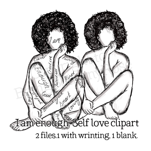 I am...  Clipart (Curls)