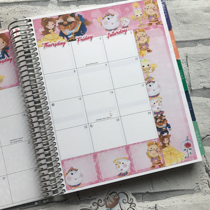 Beauty Monthly View Kit (can change month) for the Erin Condren Planners