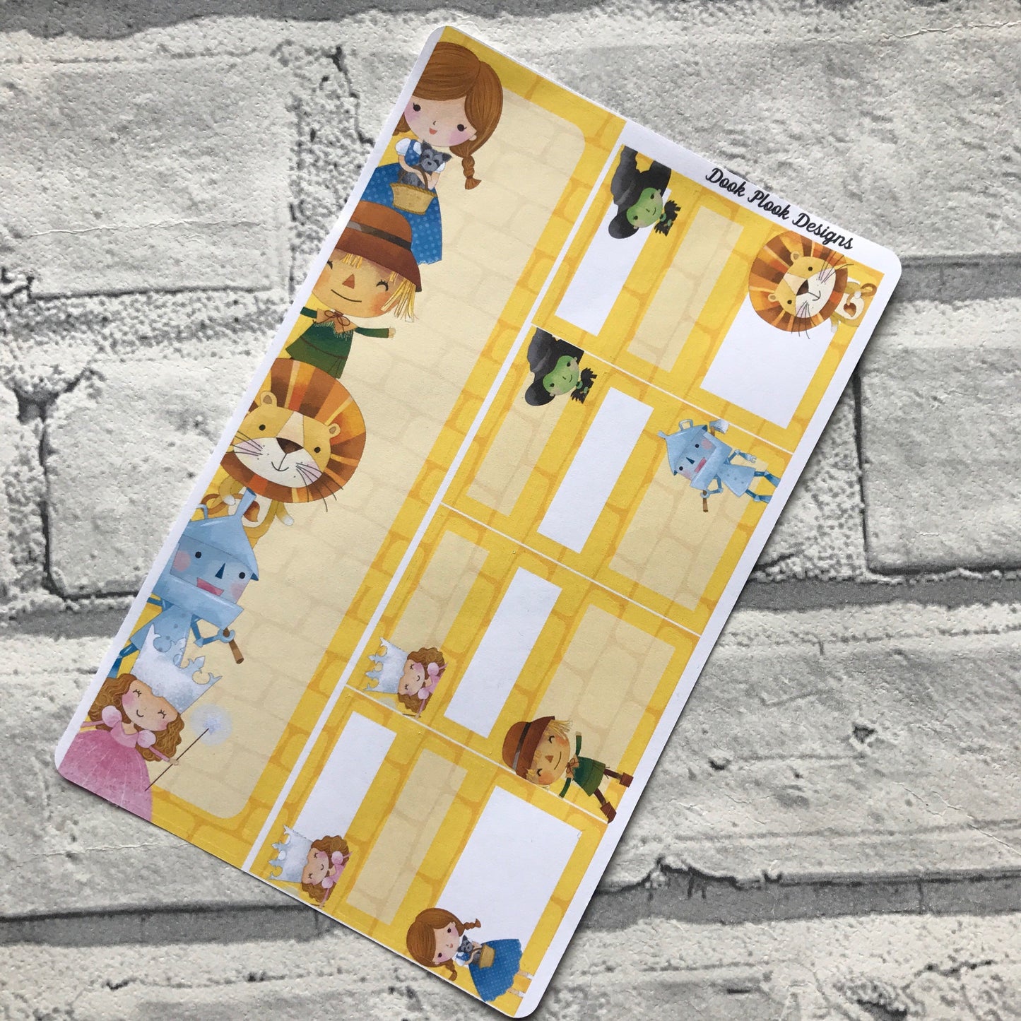 June Ruby Slippers  Monthly View Kit (can change month) for the Erin Condren Planners