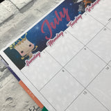 Galaxy Monthly View Kit (can change month) for the Erin Condren Planners