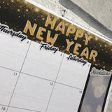 Happy new year Monthly View Kit for the Erin Condren Planners