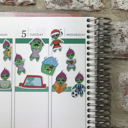 Football / Soccer Zombabe sticker for planners (ZB20)