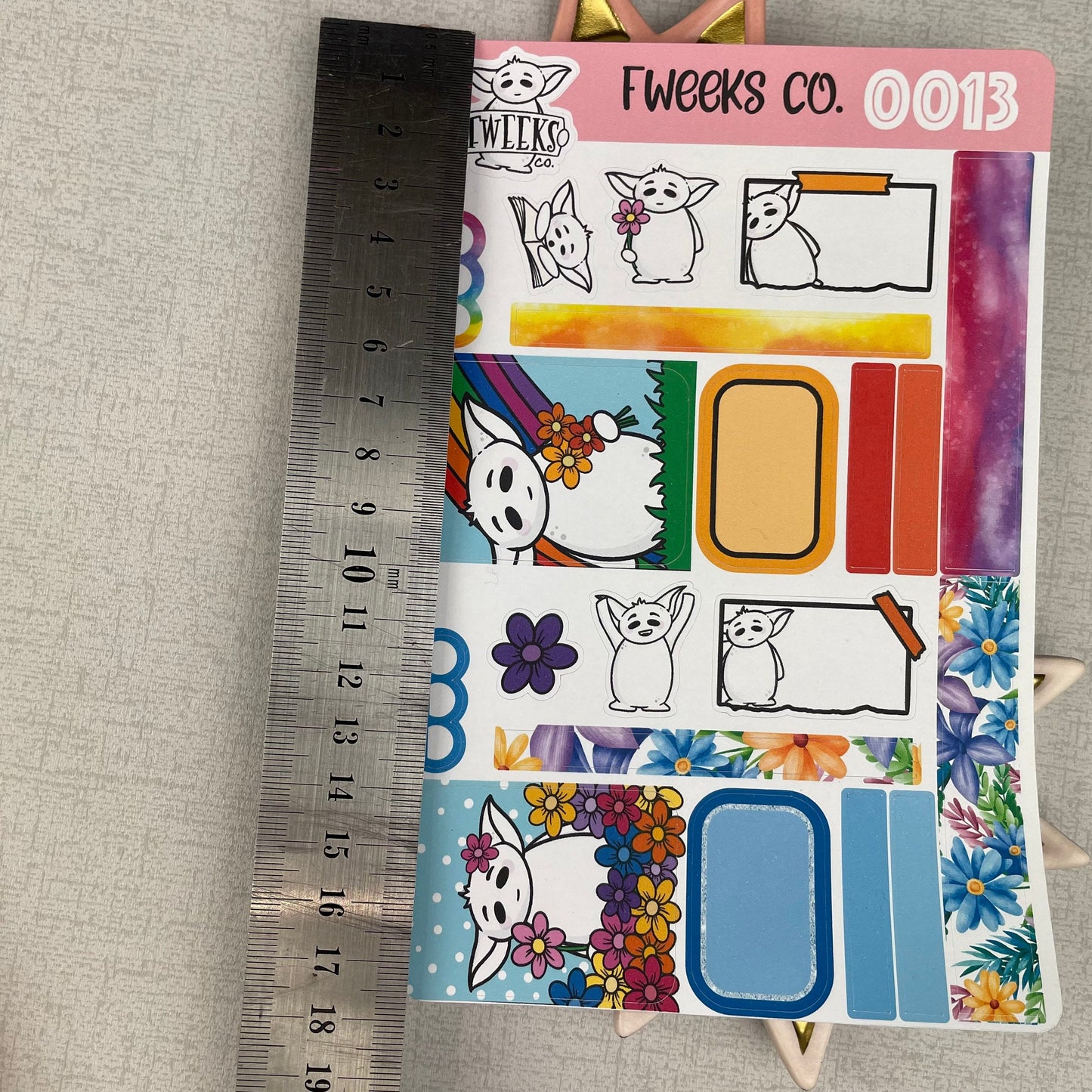 Rainbow Small Planner Sticker Kit / Deco sheet perfect for A6 planners / pocket planners etc -  (0013)