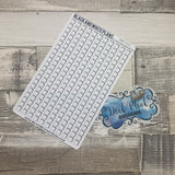 Check box stickers - washi tape style (BNW0028)