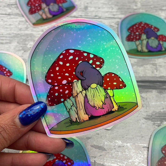 Holographic Sticker - Michone Mushroom