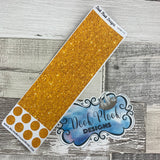 Passion Planner Hour Cover up / Washi strip stickers Gold Glitter (DPDW-16)