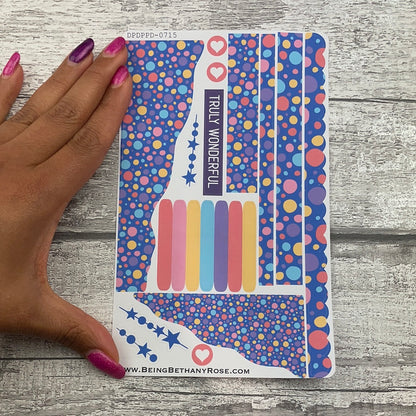 (0715) Passion Planner Daily Wave stickers - Dorothy