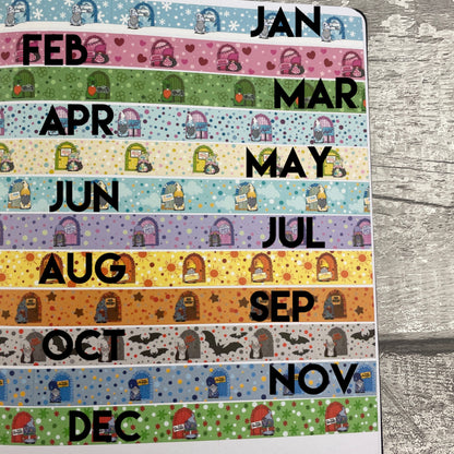 Washi Tape - New Month (Bundles Available)