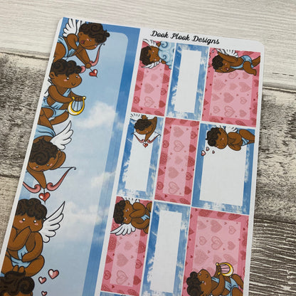 Valentines /  Black Cupid / Love Monthly View Kit (can change month) for the Erin Condren Planners