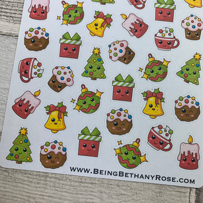 Kawaii Christmas icon stickers (DPD1502)