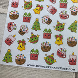 Kawaii Christmas icon stickers (DPD1502)