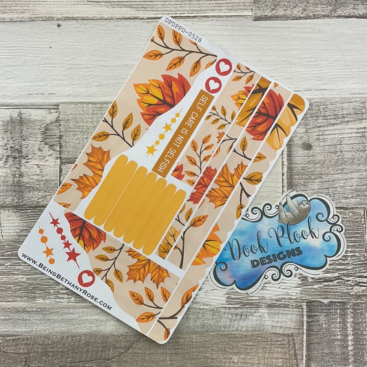 (0528) Passion Planner Daily Wave stickers - Cosy Autumn