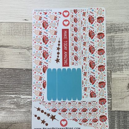 (0576) Passion Planner Daily Wave stickers - Tea and Cake