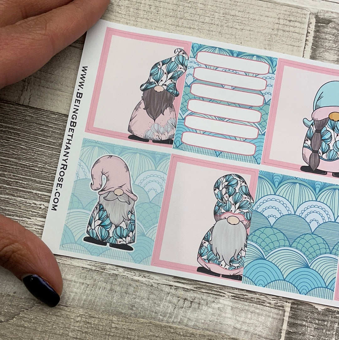 Pink Mint Gonk Full box and circle Stickers (DPD2143)