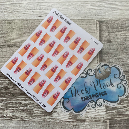 Get nails done / Manicure stickers (DPD445)