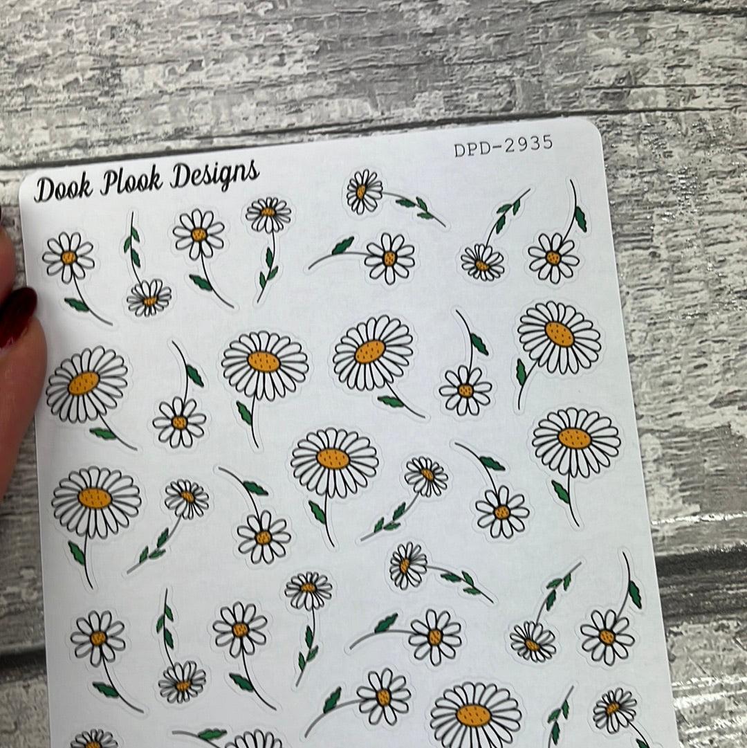 Daisy flower stickers (DPD2935)