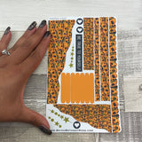 (0549) Passion Planner Daily Wave stickers - Halloween Pumpkins