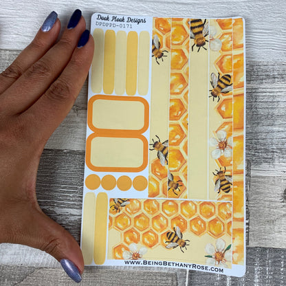 (0171) Passion Planner Daily stickers - Bees