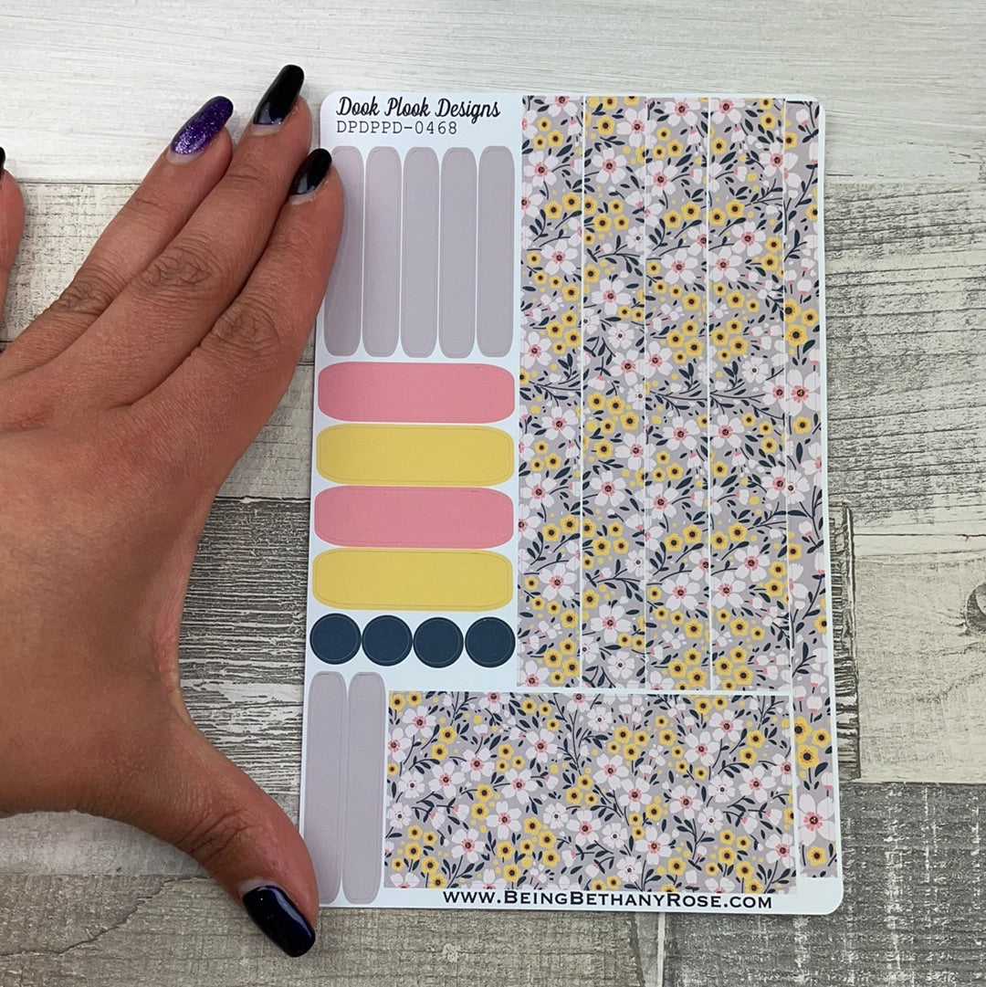 (0468) Passion Planner Daily stickers - Pop of yellow