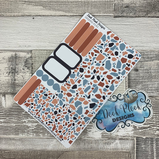 (0161) Passion Planner Daily stickers - Terrazzo Bold