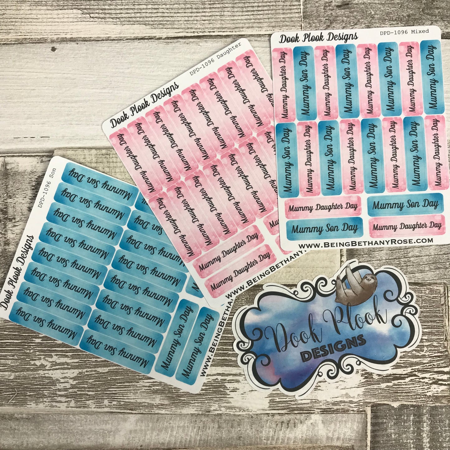 Mummy Daughter / Son day stickers(DPD1095)