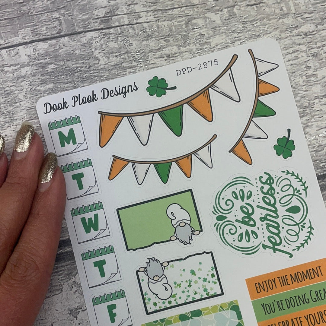 St Patricks day Journal Week planner stickers (DPD2875)
