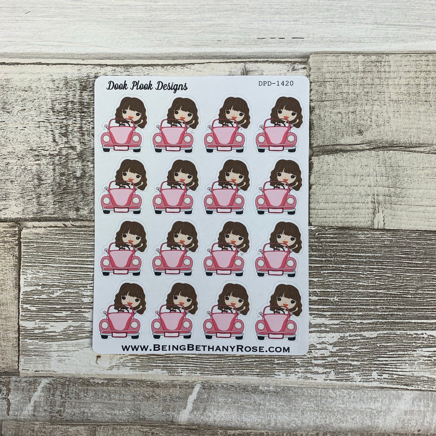 White Woman - Car Road Trip Stickers (DPD1420)