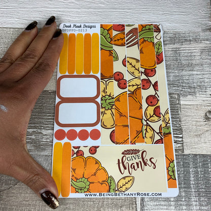 (0220) Passion Planner Daily stickers - Give Thanks