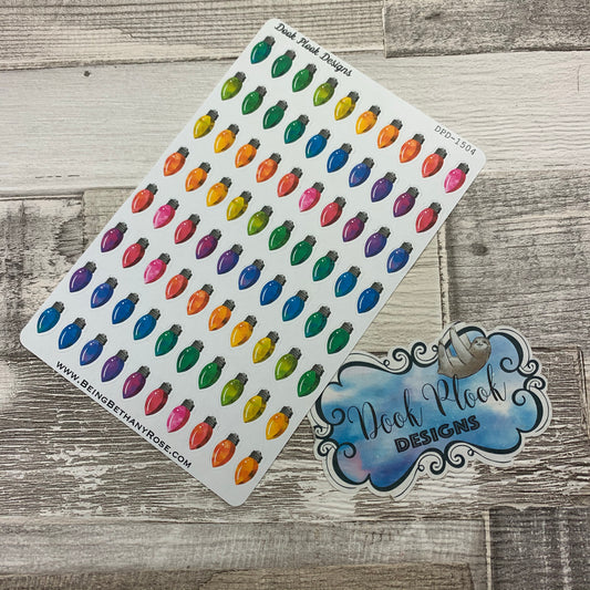 Rainbow fairy lights stickers (DPD1504)