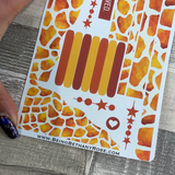 (0364) Passion Planner Daily Wave stickers - Giraffe