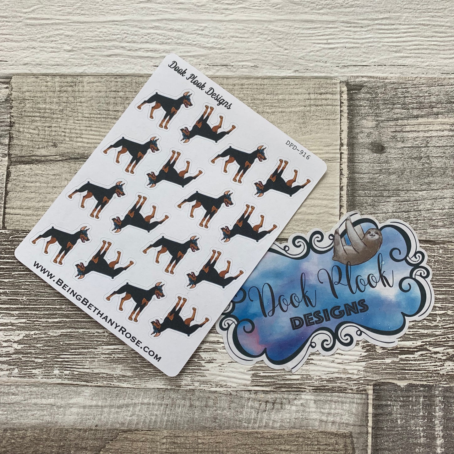 Doberman stickers (DPD916)