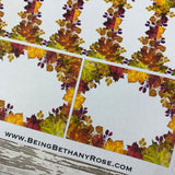 Autumn mixed box stickers for Erin Condren vertical  (DPD1149)