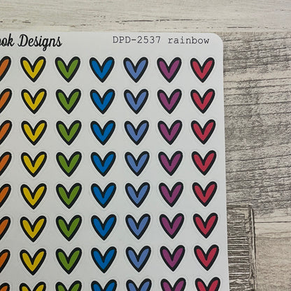 Colourful Heart Stickers (DPD-2537abc)