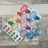 Rainbow Gonk Gnorman box stickers (DPD2266)