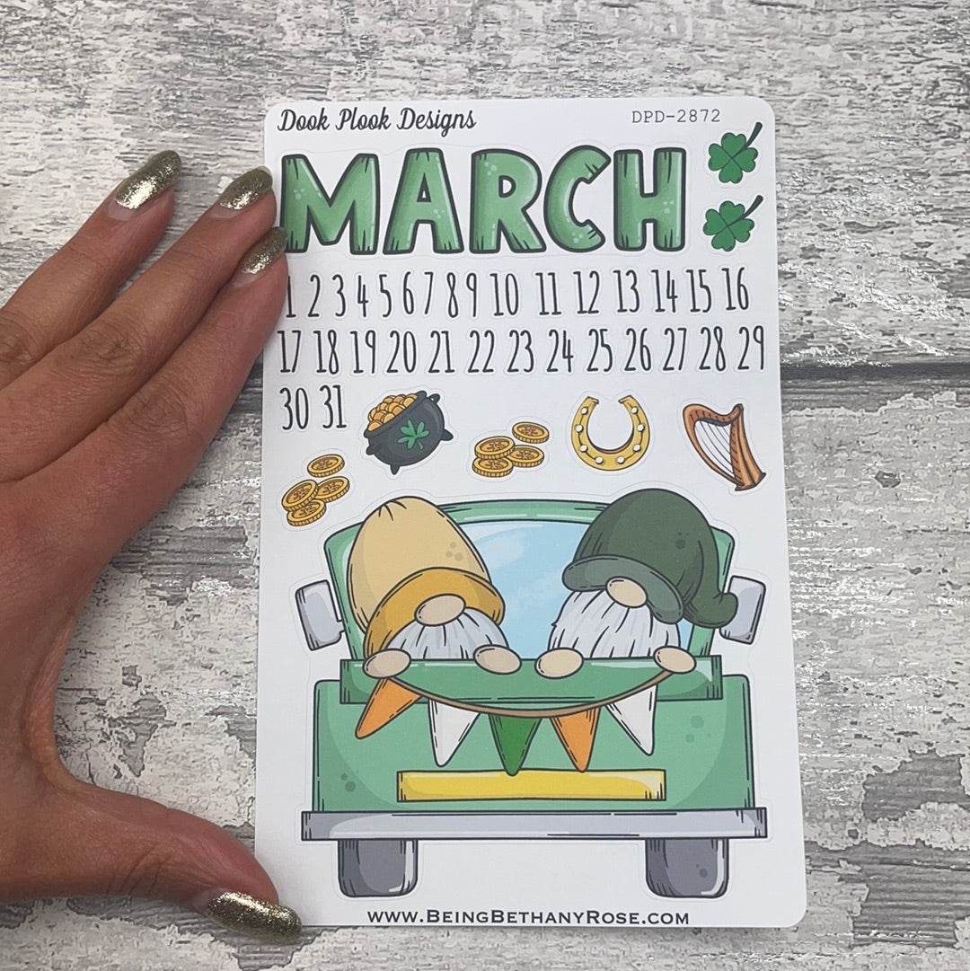 March journalling planner stickers (DPD2872)