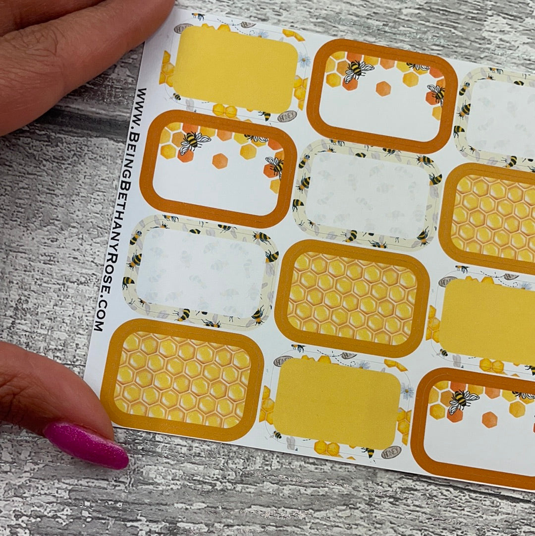 Belinda Bee half box stickers (DPD2666)