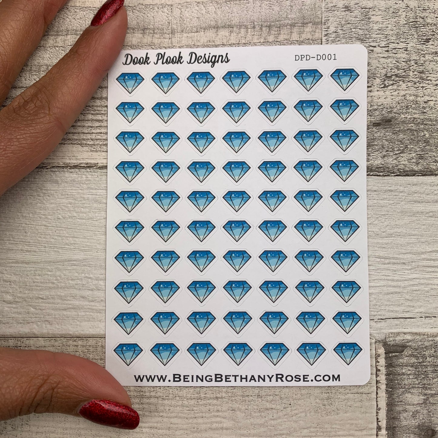 Tiny diamond stickers (Dinkies) (DPD-D006)