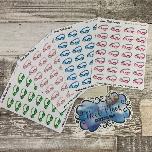 Swimming goggles stickers (DPD110)