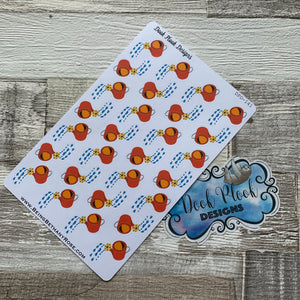 Watering can / Gardening stickers  (DPD141)